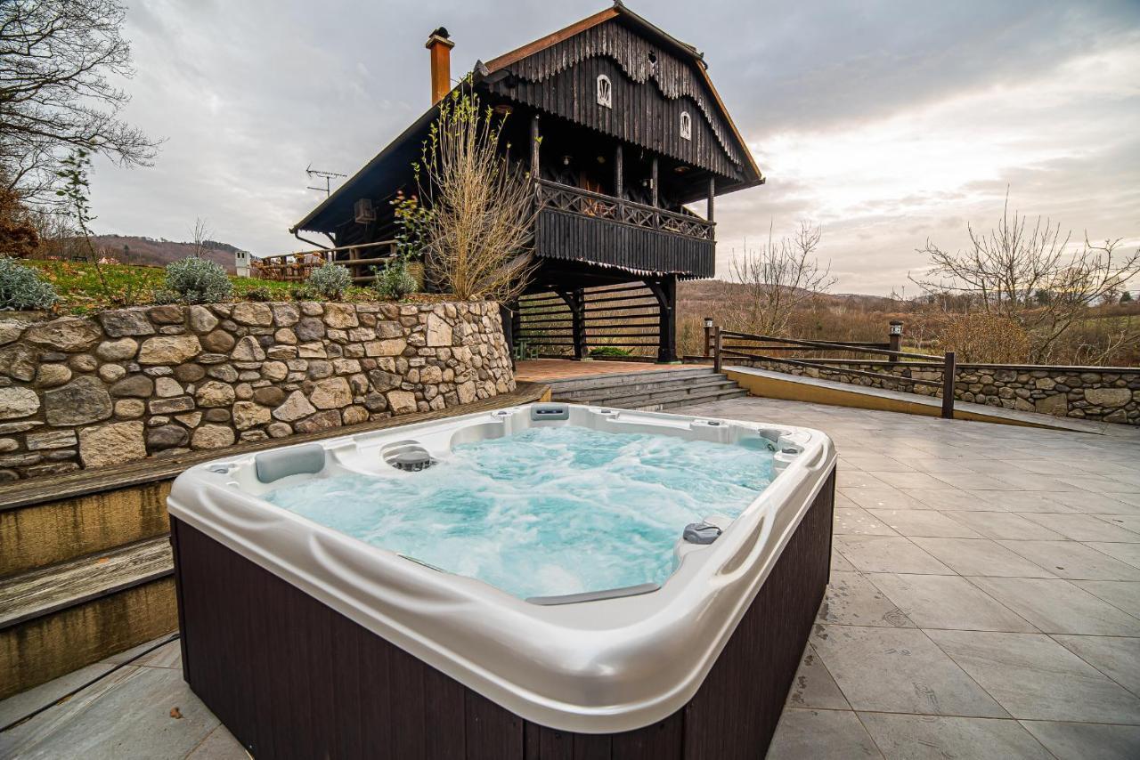Villa Les With Hot Tub & Sauna Brežice Exteriér fotografie